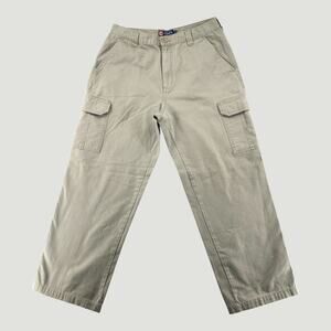 Chaps Ralph Lauren Tan Cargo Pants Men’s 33x30 Cotton Utility Workwear